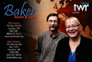 Kevion and Lyn Baker, TWR Canada